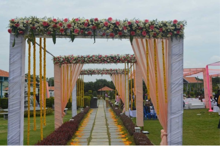 Outdoor Wedding Buffet Setup Bangalore